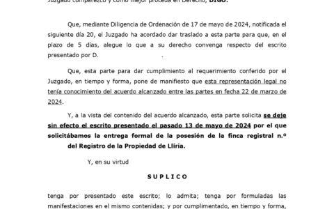 24-05-24.- ESCRITO CONTRARIO de CAIXABANK solicitando se deje sin efecto escrito_page-0001